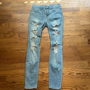 PACSUN light wash super stretch jegging